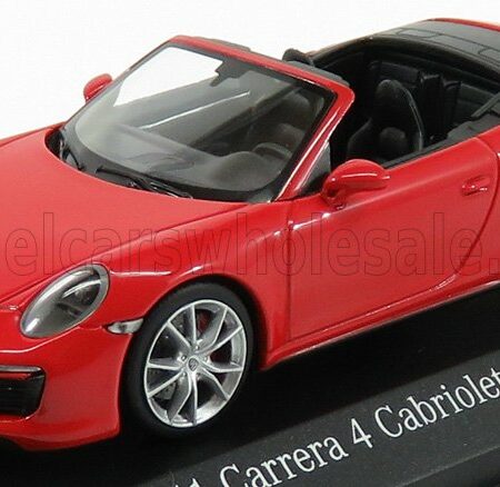 MINICHAMPS 1/43 PORSCHE | 911 991-2 CARRERA 4S CABRIOLET 2017 | RED