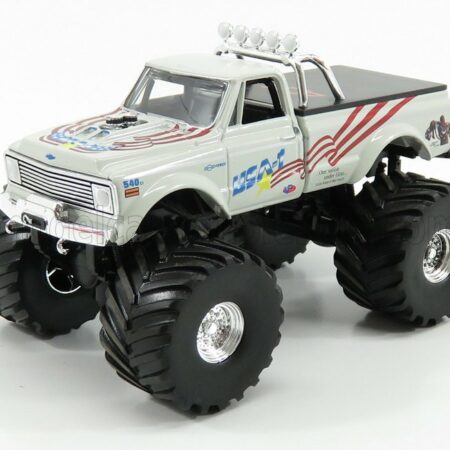 GREENLIGHT - 1/43 - CHEVROLET - K-10 BIGFOOT MONSTER TRUCK USA-1 LEGACY 1970 - WHITE