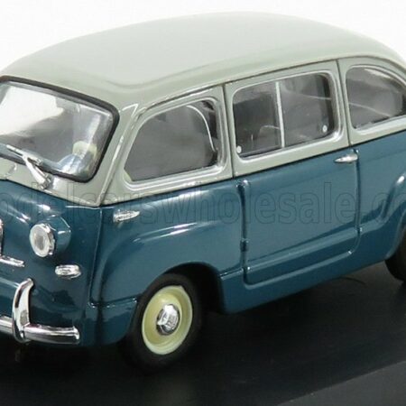 BRUMM 1/43 FIAT | 600 MULTIPLA BERLINA I SERIES 1956 | LIGHT BLUE LIGHT GREY