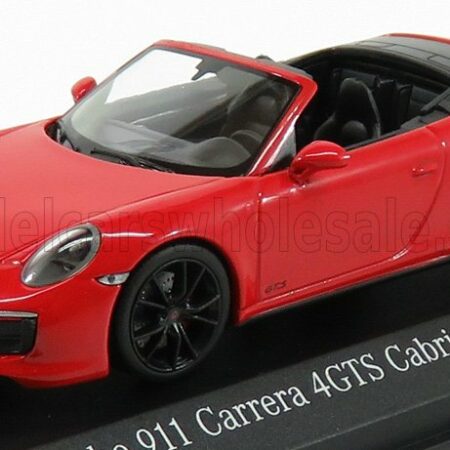 MINICHAMPS 1/43 PORSCHE | 911 991-2 CARRERA 4 GTS CABRIOLET 2017 | RED