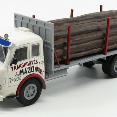 EDICOLA 1/43 PEGASO | Z202 DIESEL TRUCK TRASPORTES DEL MAZO 1956 - TRASPORTO TRONCHI | WHITE GREY WOOD