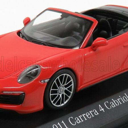 MINICHAMPS 1/43 PORSCHE | 911 991-2 CARRERA 4S CABRIOLET 2017 | ORANGE