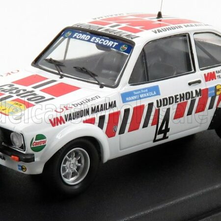 TROFEU 1/43 FORD ENGLAND | ESCORT MKII N 4 RALLY SWEDEN 1979 H.MIKKOLA - A.HERTZ | WHITE RED