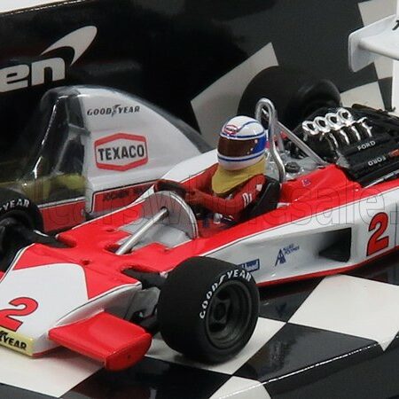 MINICHAMPS 1/43 McLAREN | F1  M23 FORD N 2 SEASON 1975 J.MASS - WITH ENGINE DETAILS | RED WHITE