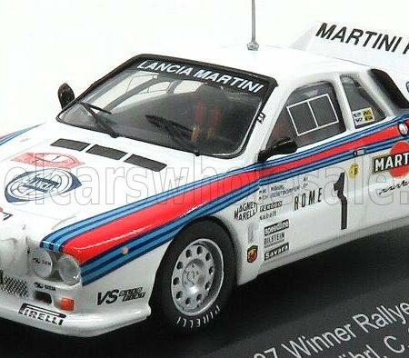 CMR 1/43 LANCIA | 037 MARTINI N 1 WINNER RALLY MONTECARLO 1983 WALTER ROHRL - CHRISTIAN GEISTDORFER | WHITE