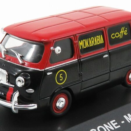 EDICOLA 1/43 FIAT | 600 CORIASCO (MULTIPLA) MOKARABIA CAFFE' 1958 | BLACK RED