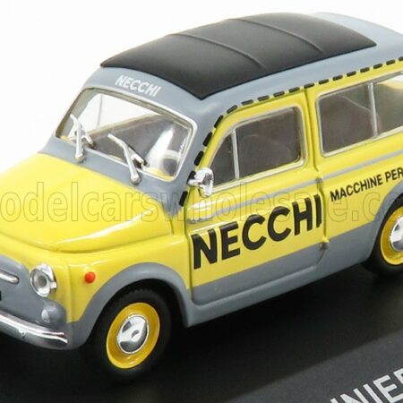 EDICOLA 1/43 FIAT | 500 GIARDINIERA - NECCHI 1960 | YELLOW GREY