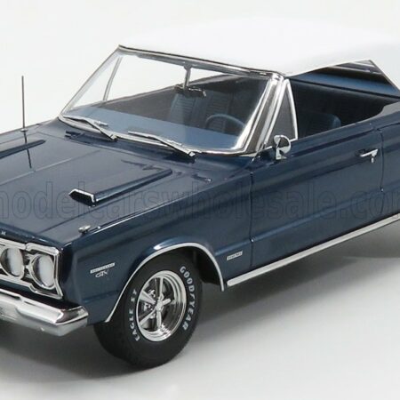 GREENLIGHT 1/18 PLYMOUTH | BELVEDERE GTX CABRIOLET GRAVEYARD CARZ 1967 | BLUE WHITE