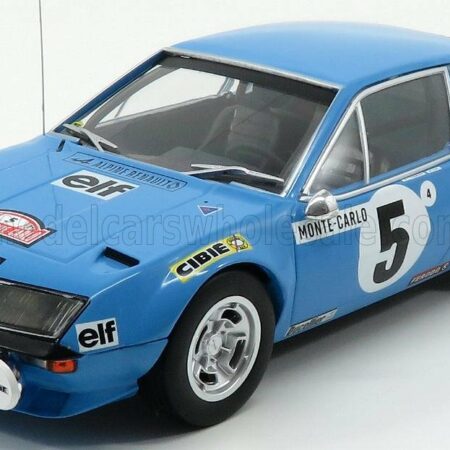 IXO-MODELS 1/18 RENAULT | ALPINE A310 1800 N 5 RALLY MONTECARLO 1975 J.L.THERIER - M.VIAL | LIGHT BLUE