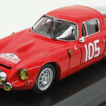 BEST-MODEL 1/43 ALFA ROMEO | TZ1 N 105 2nd RALLY TOUR DE CORSE 1964 ROLLAND - G.AUGIAS | RED