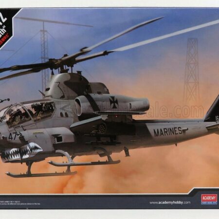 ACADEMY 1/35 BELL | AH-1Z USMC SHARK MOUTH HELICOPTER CORPS AVIATION MARINES USA AIR FORCE 2001 | MILITARY