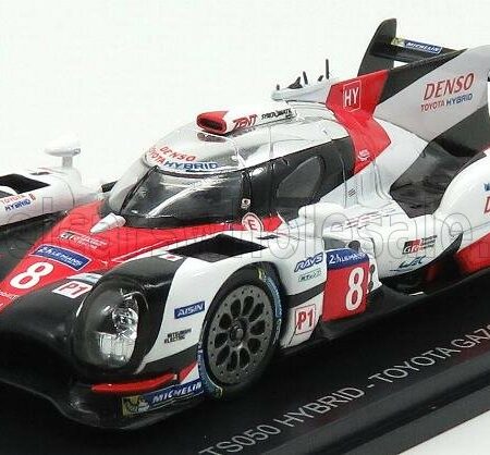 EDICOLA 1/43 TOYOTA | TS050 HIBRID 2.4L TURBO V6 TEAM GAZOO RACING N 8 24h LE MANS 2017 S.BUEMI - K.NAKAJIMA - A.DAVIDSON | WHITE RED BLACK