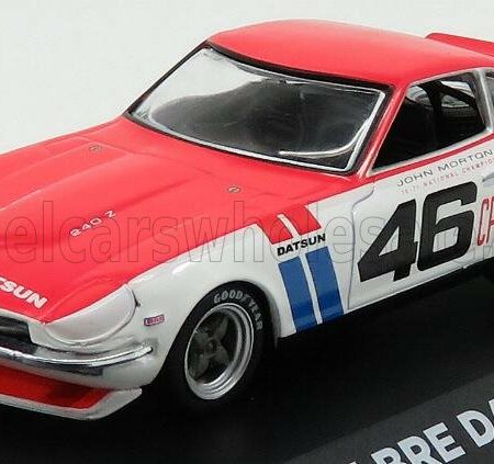 GREENLIGHT 1/43 NISSAN | DATSUN 240Z BRE N 46 COUPE 1971 J.MORTON | WHITE RED