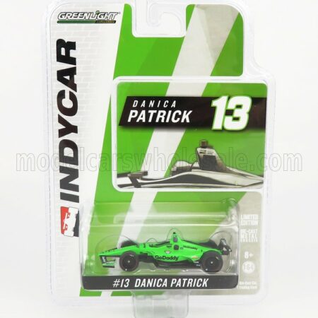 GREENLIGHT 1/64 CHEVROLET | TEAM ED CARPENTER RACING GO DADDY N 13 INDIANAPOLIS INDY 500 INDYCAR SERIES 2018 DANICA PATRICK | GREEN BLACK