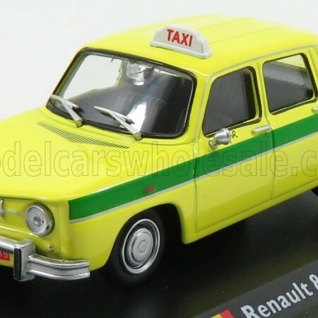 EDICOLA 1/43 RENAULT | 8 TAXI BAMAKO 1970 | YELLOW GREEN