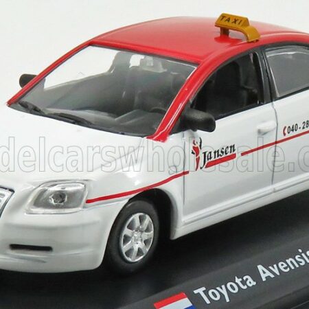 EDICOLA 1/43 TOYOTA | AVENSIS TAXI EINDHOVEN 2003 | WHITE RED