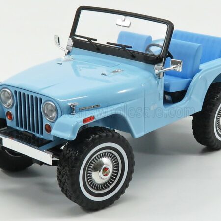 GREENLIGHT 1/18 JEEP | CJ-5 1963 - PERSONAL CAR ELVIS PRESLEY | LIGHT BLUE