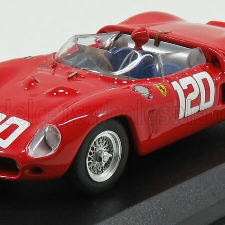 ART-MODEL 1/43 FERRARI | DINO 196SP SPIDER ch.0804 N 120 2nd TARGA FLORIO 1962 BANDINI - BAGHETTI | RED