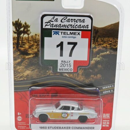 GREENLIGHT 1/64 STUDEBAKER | COMMANDER N 17 1953 RALLY CARRERA PANAMERICANA 2015 | SILVER