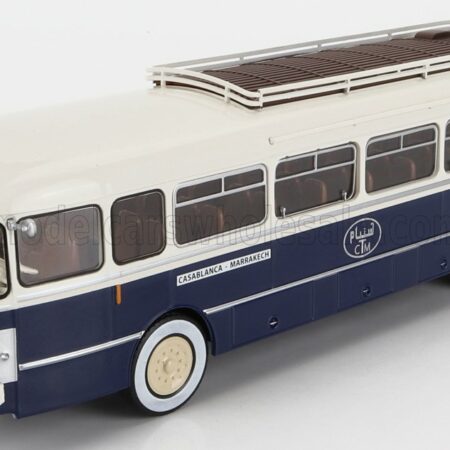 EDICOLA 1/43 SAVIEM | CHAUSSON SC1 AUTOBUS CASABLANCA - MARRAKECH 1960 | BLUE CREAM