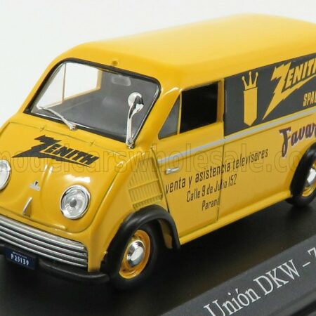 EDICOLA 1/43 AUTO UNION | DKW VAN ZENITH 1962 | YELLOW BLACK