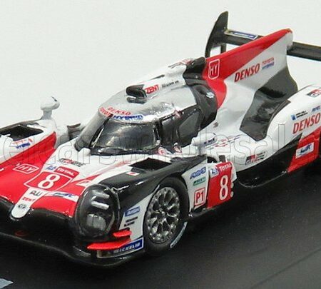 SPARK-MODEL 1/87 TOYOTA | TS050 HYBRID 2.4L TURBO V6 TEAM TOYOTA GAZOO RACING N 8 WINNER 24h LE MANS 2018 F.ALONSO - S.BUEMI - K.NAKAJIMA  | WHITE RED BLACK