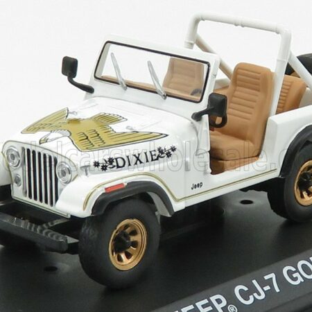 GREENLIGHT 1/43 JEEP | CJ-7 DIXIE OPEN 1979 - LOOK-A-LIKE - THE DUKES OF HAZZARD | WHITE