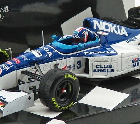 MINICHAMPS 1/43 TYRRELL | F1  YAMAHA 023 N 3 GP BELGIUM GP 1995 U.KATAYAMA | BLUE WHITE