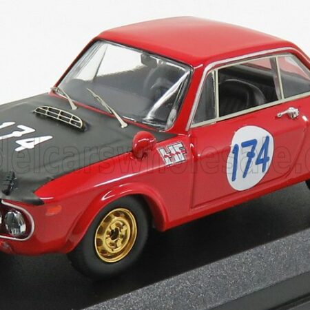 BEST-MODEL 1/43 LANCIA | FULVIA HF N 174 WINNER CLASS TARGA FLORIO 1970 S.MUNARI - U.MAGLIOLI | RED BLACK