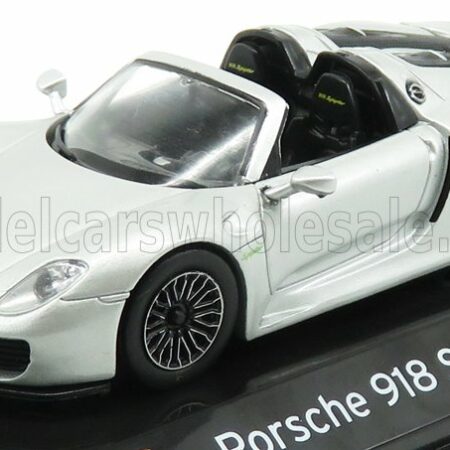 EDICOLA 1/43 PORSCHE | 918 SPYDER 2013 - CON VETRINA - WITH SHOWCASE | SILVER