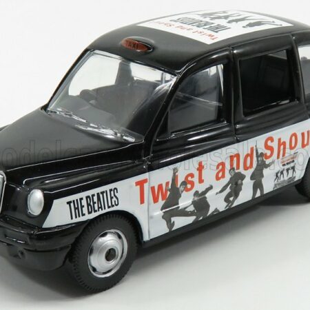 CORGI 1/36 AUSTIN | LONDON TAXI LTI TX4 2007 - THE BEATLES - TWIST AND SHOUT | BLACK WHITE