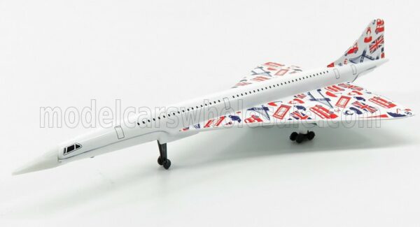 CORGI 1/100 AEROSPATIALE | CONCORDE AIRPLANE 1969 - 18.0 cm X 8.5 cm | WHITE