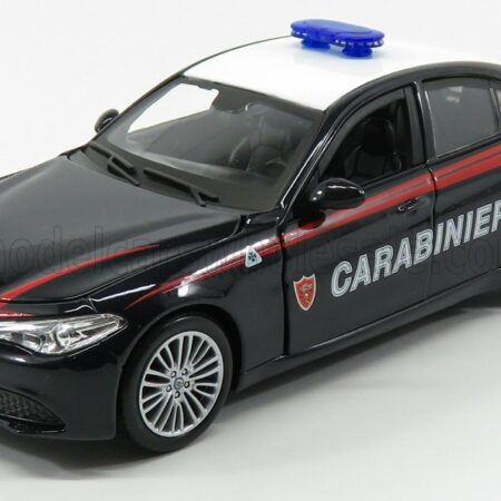 BURAGO 1/24 ALFA ROMEO | GIULIA CARABINIERI 2015 | BLUE WHITE