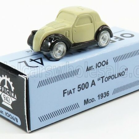 OFFICINA-942 1/76 FIAT | 500A TOPOLINO 1936 | BEIGE BLACK