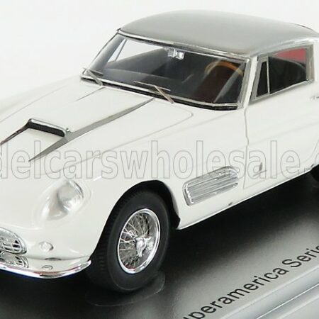 KESS-MODEL 1/43 FERRARI | 410 SUPERAMERICA SERIES III PININFARINA COUPE 1958 | WHITE SILVER