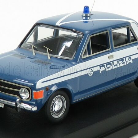 RIO-MODELS 1/43 FIAT | 128 4 PORTE POLIZIA STRADALE 1970 | LIGHT BLUE WHITE