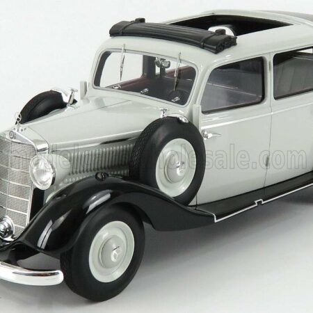 TRIPLE9 1/18 MERCEDES BENZ | 260D PULLMAN LANDAULET OPEN ROOF 1936 | GREY BLACK