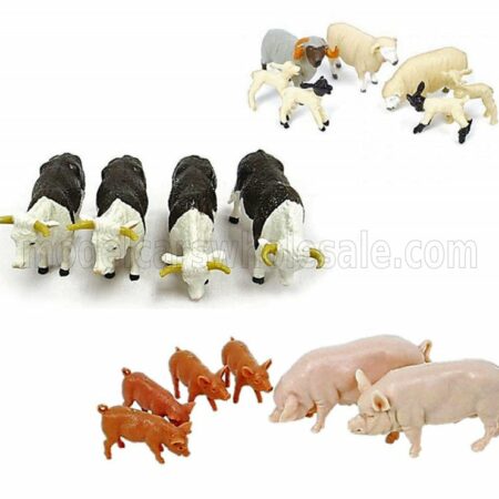 BRITAINS 1/32 ACCESSORIES | SET 17X ANIMALS - ANIMALI | VARIOUS