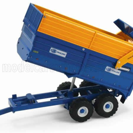 BRITAINS 1/32 KANE | SILAGE TRAILER 16tn - CARRELLO CASSONE RIBALTABILE | BLUE YELLOW