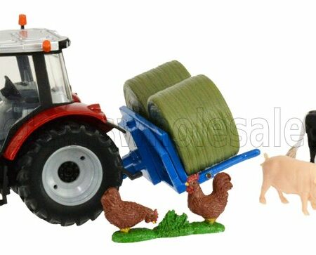 BRITAINS 1/32 MASSEY FERGUSON | 5612 TRACTOR WITH ANIMALS 2016 | RED SILVER