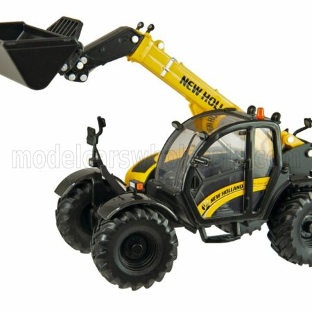 BRITAINS 1/32 NEW HOLLAND | TH7.4Z PANORAMIC TELESCOPIC RUSPA GOMMATA TRACTOR - SCRAPER - ELEVATORE | YELLOW BLACK