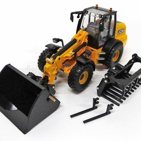 BRITAINS 1/32 JCB | TM420 RUSPA GOMMATA TRACTOR - SCRAPER | YELLOW BLACK