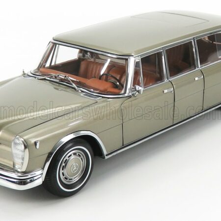 CMC 1/18 MERCEDES BENZ | S-CLASS 600 PULLMAN W100 - WITH SUN ROOF - 1963 | GOLD MET