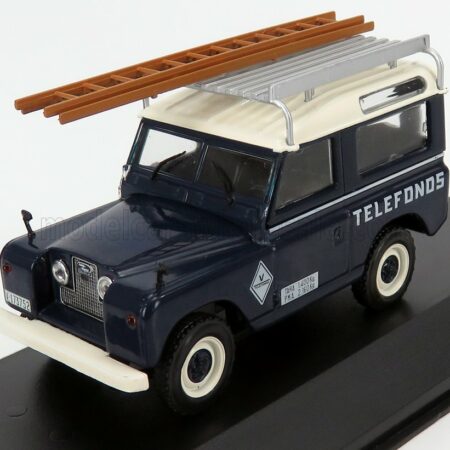 EDICOLA 1/43 LAND ROVER | SANTANA 88 TELEFONICA 1989 | BLUE CREAM