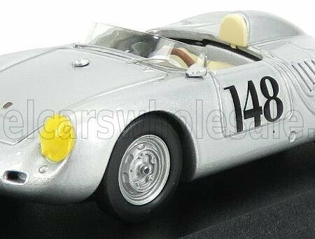 BEST-MODEL 1/43 PORSCHE | 550RS N 148 2nd AOSTA- GRAN SAN BERNARDO 1957 WOLFGANG VON TRIPS | SILVER