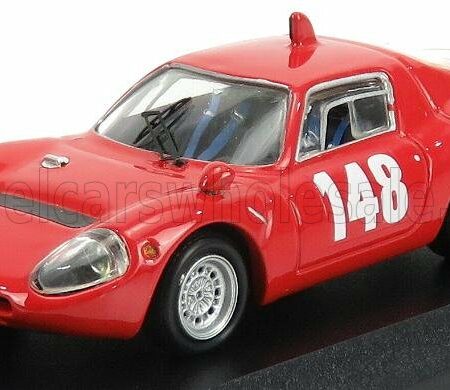 BEST-MODEL 1/43 FIAT  | 1300OT ABARTH N 148 SWISS MOUNTAIN GP 1967 TONIE HEZEMANS | RED