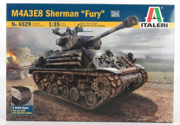 ITALERI 1/35 AMERICAN LOCOMOTIVE CO. | M4A3E8 SHERMAN TANK MILITARY 1944 | /