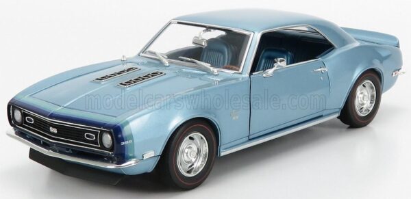 ACME-MODELS 1/18 CHEVROLET | CAMARO Z/28 COUPE UNICORN 1968 | LIGHT BLUE MET