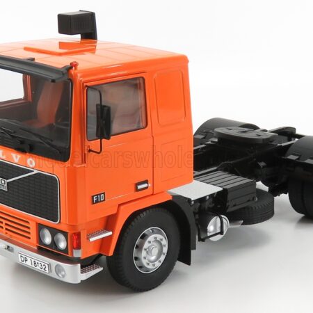 ROAD-KINGS 1/18 VOLVO | F10 TURBO 6 TRACTOR TRUCK 2-ASSI WITH DECAL SET 1977 | ORANGE BLACK