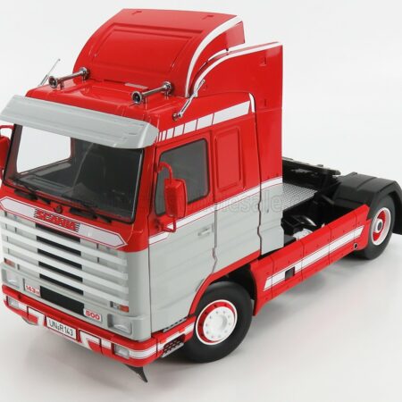 ROAD-KINGS 1/18 SCANIA | 143M 500 STREAMLINE TRACTOR TRUCK 2-ASSI 1995 | RED GREY WHITE